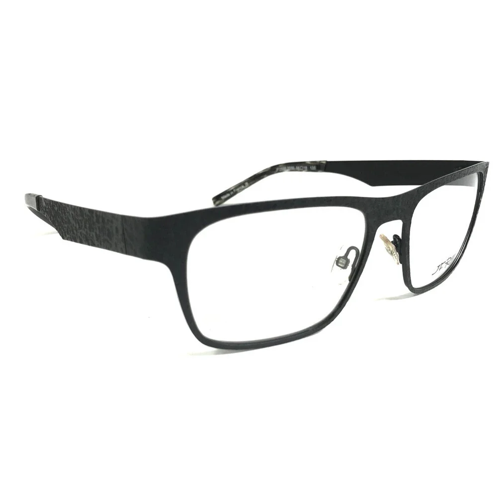 J.F. Rey Eyeglasses Frames JF2598 0000 Matte Black Textured Webbed 56-18-135